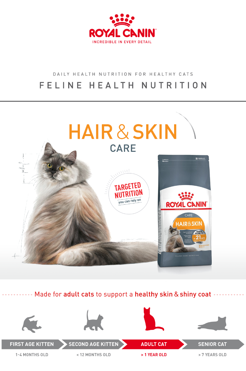 Royal Canin Hair & Skin Cat Dry Food 4kg