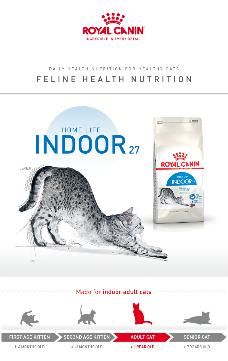 Royal Canin Home Indoor 27 Cat Dry Food 4kg