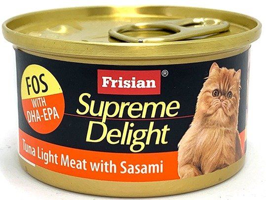 Frisian Supreme Delight Cat Wet Food Tuna Light Meat with Sasami 85g