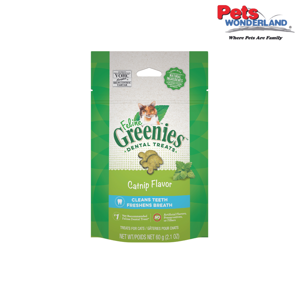 GREENIES - Feline Cat Dental Treats - Catnip 2.1OZ (60g)