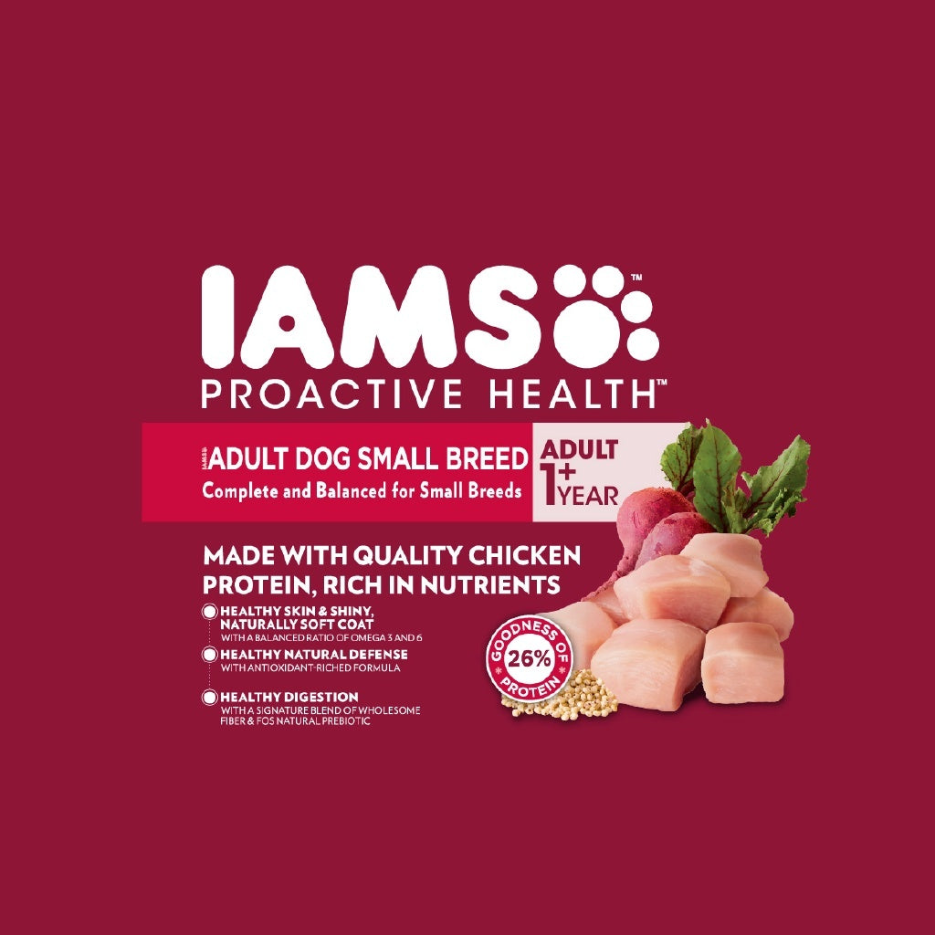 IAMS Dog Dry Food Adult Small Breed 1.5kg