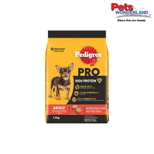 PEDIGREE Dry High Protein Small Breed Chicken & Lamb 1.3KG (Makanan Anjing)