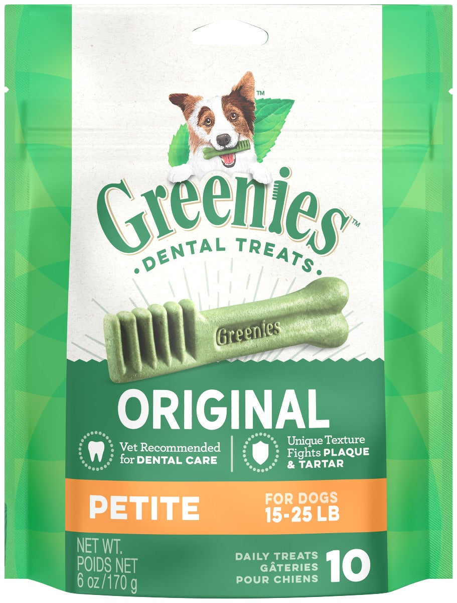 GREENIES Canine Oral Care Treats Treatpak Petite 6oz (170G) Dog Dental Care Treats