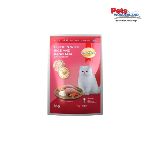 SH CAT POUCH CHICKEN WITH RICE AND KANIKAMA 85G
