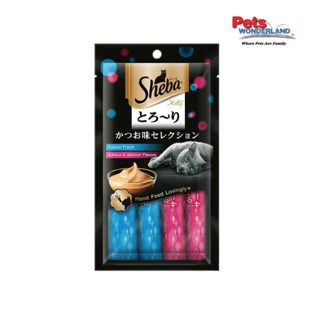 SHEBA Melty Cat Treat Katsuo & Katsuo Salmon 48g