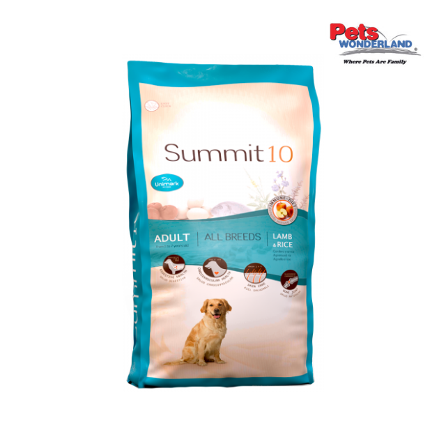 SUMMIT 10 DOG ALL BREEDS LAMB & RICE 15KG