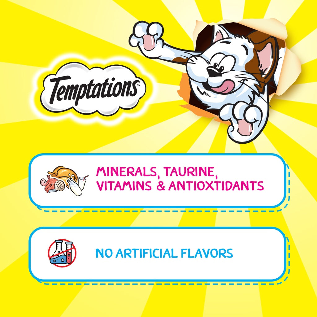 TEMPTATIONS Cat Treat Adult Dairy 75g
