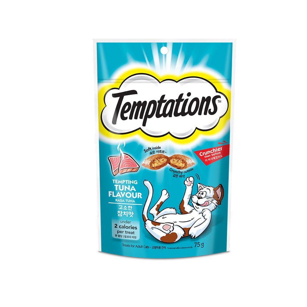 TEMPTATIONS Cat Treat Adult Tempting Tuna 75g