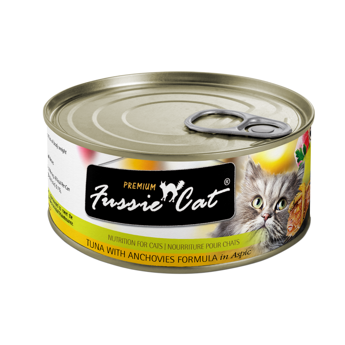 Fussie Cat Premium Tuna with Small Anchovies Canned 80g