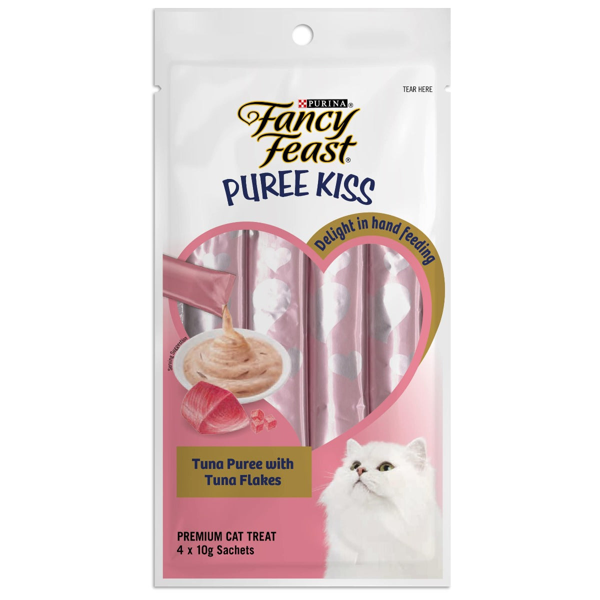 Fancy Feast Puree Kiss Tuna with Tuna Flakes 40g