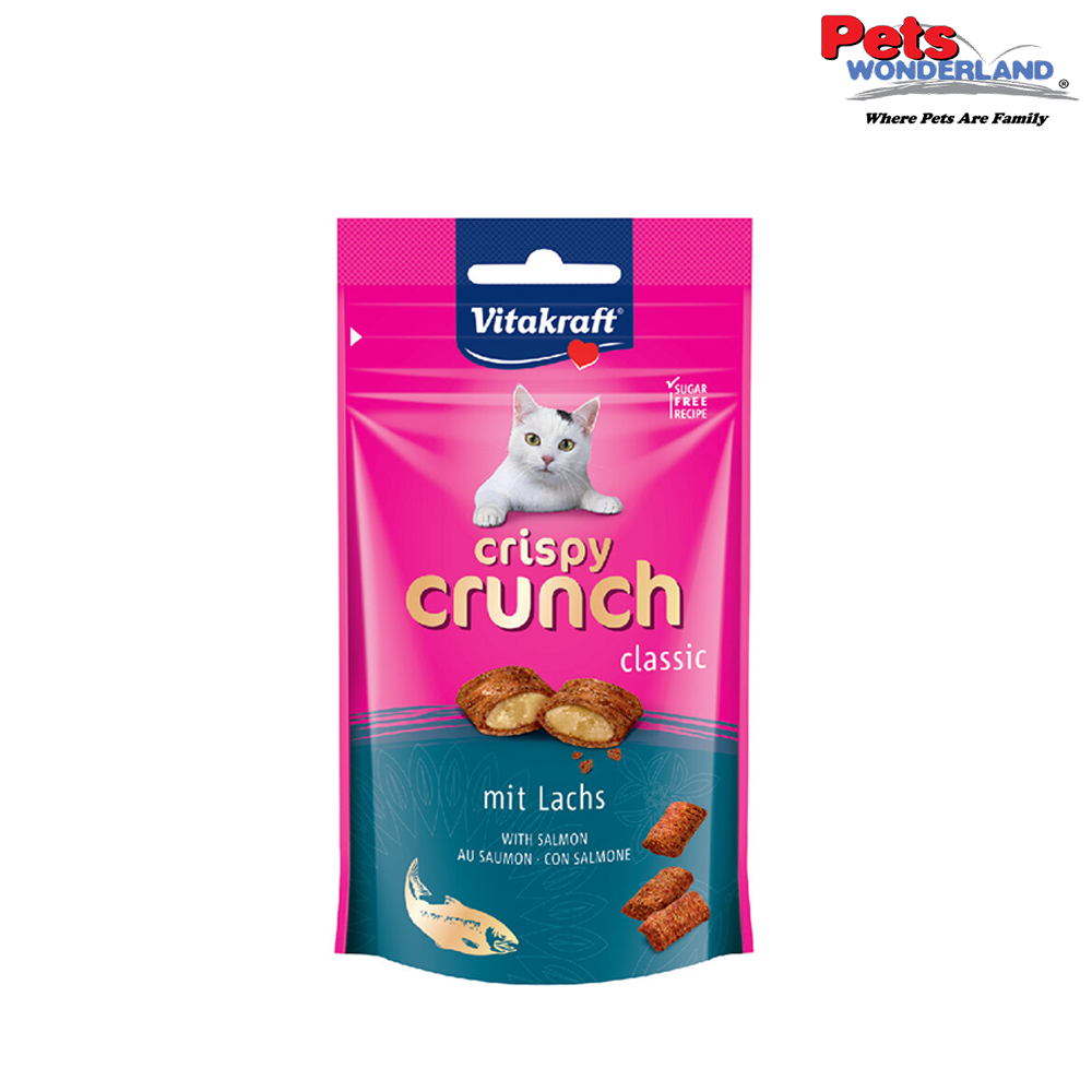 Vitakraft Cat Crispy Crunch with Salmon 60g