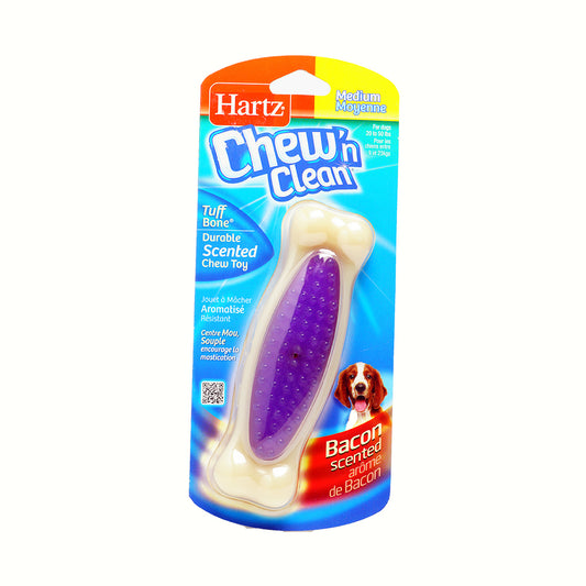 Hartz Chew 'N Clean Tuff Bone Medium Dog Toy