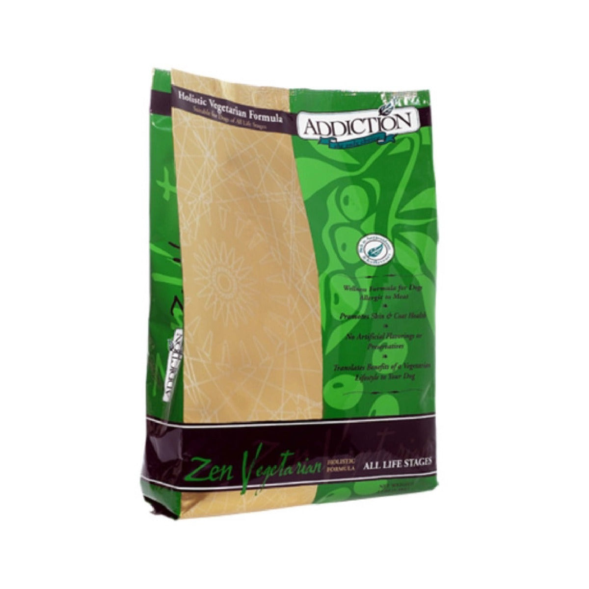 Addiction Zen Vegetarian Dry Dog Food 3Lbs (1.4kg)