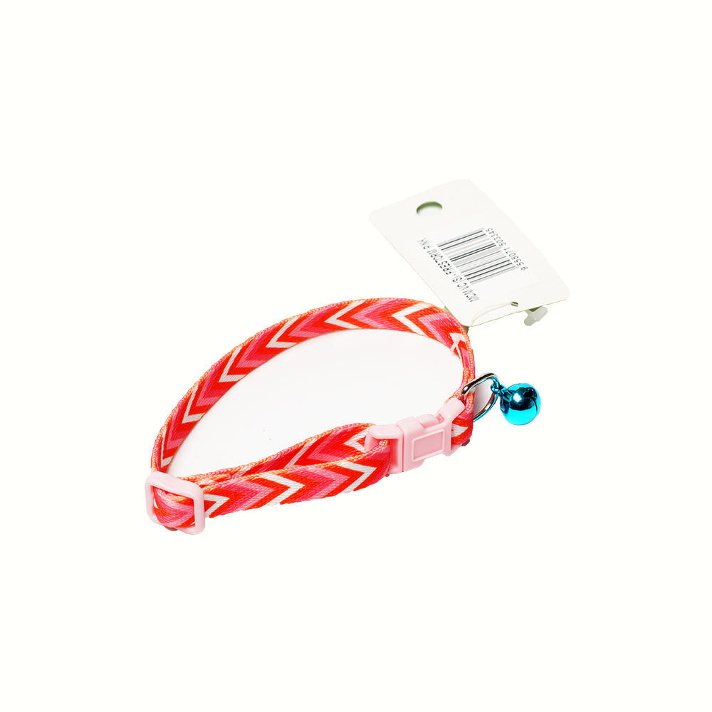 Collar With Bell (Small) Firestorm Pink