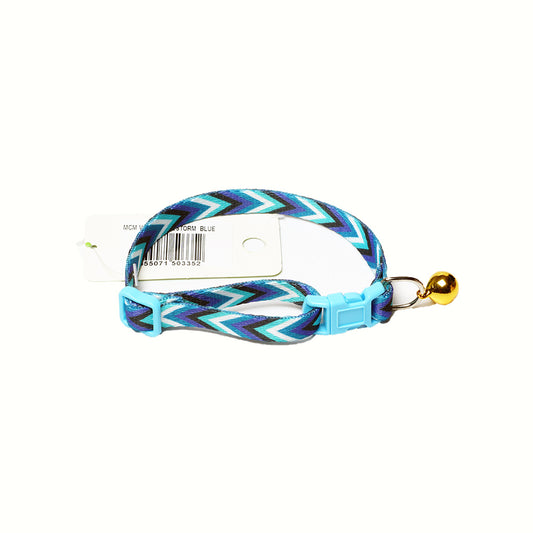 Collar With Bell (Small) Firestorm Blue
