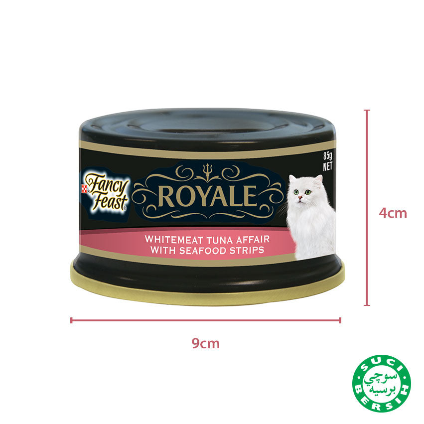 Fancy Feast Whitemeat Tuna with Seafood Strips 85g