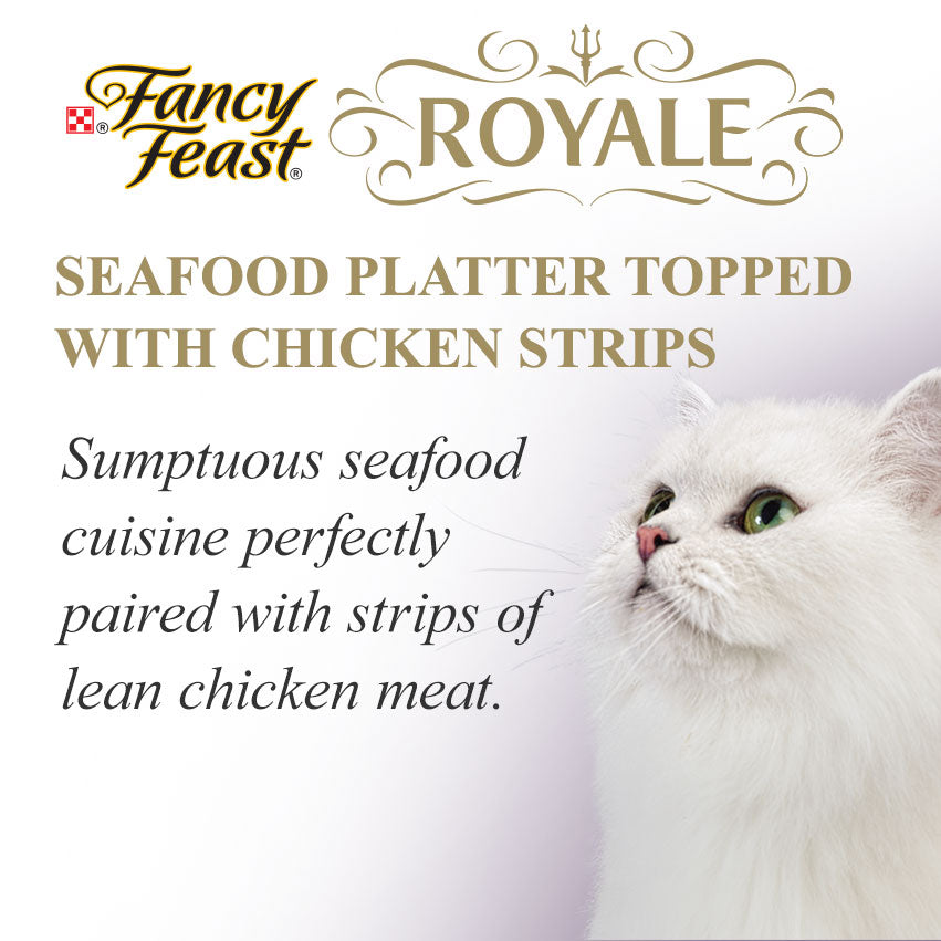 Fancy Feast SeaFood Platter with Chick Strips 85g