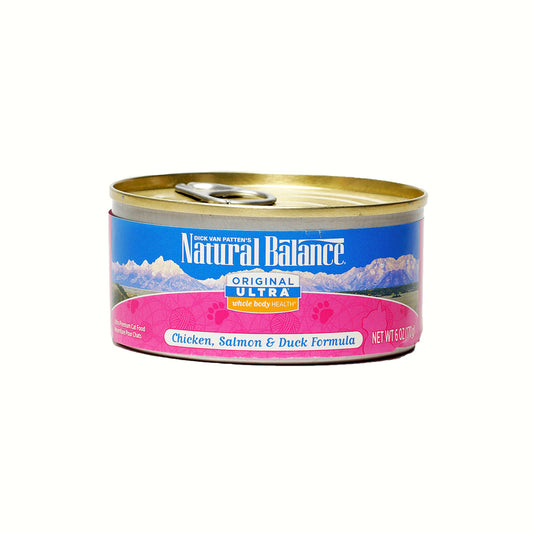 Natural Balance Ultra Formula Chicken, Salmon & Duck Canned Cat Formula 170g (6oz)