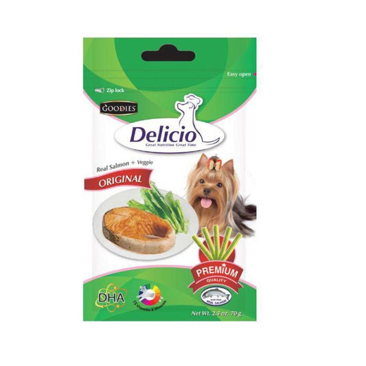 Delicio Real Salmon Veggie 70g
