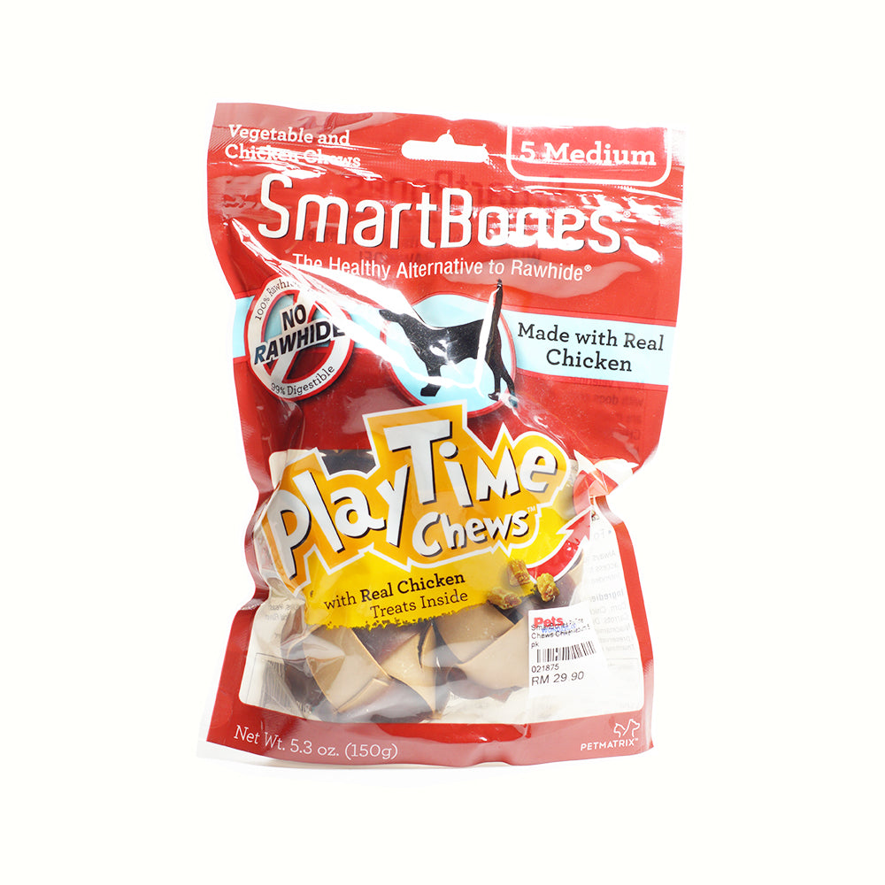 SmartBones PlayTime Chews Chicken Medium 5 pk