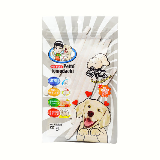 Petto Tomodachi Dog Cookie & Cream 80g