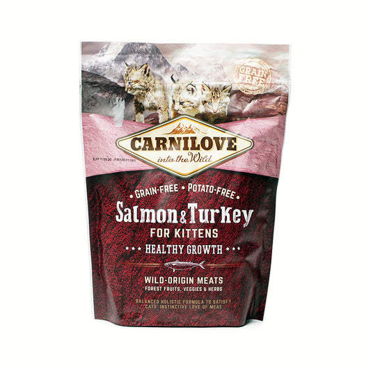 CARNILOVE Salmon & Turkey Healthy Growth-Kitten 400g