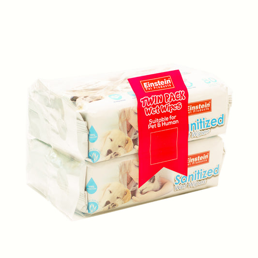 Einstein Sanitized wipes 80s, Original (Twin Packed)