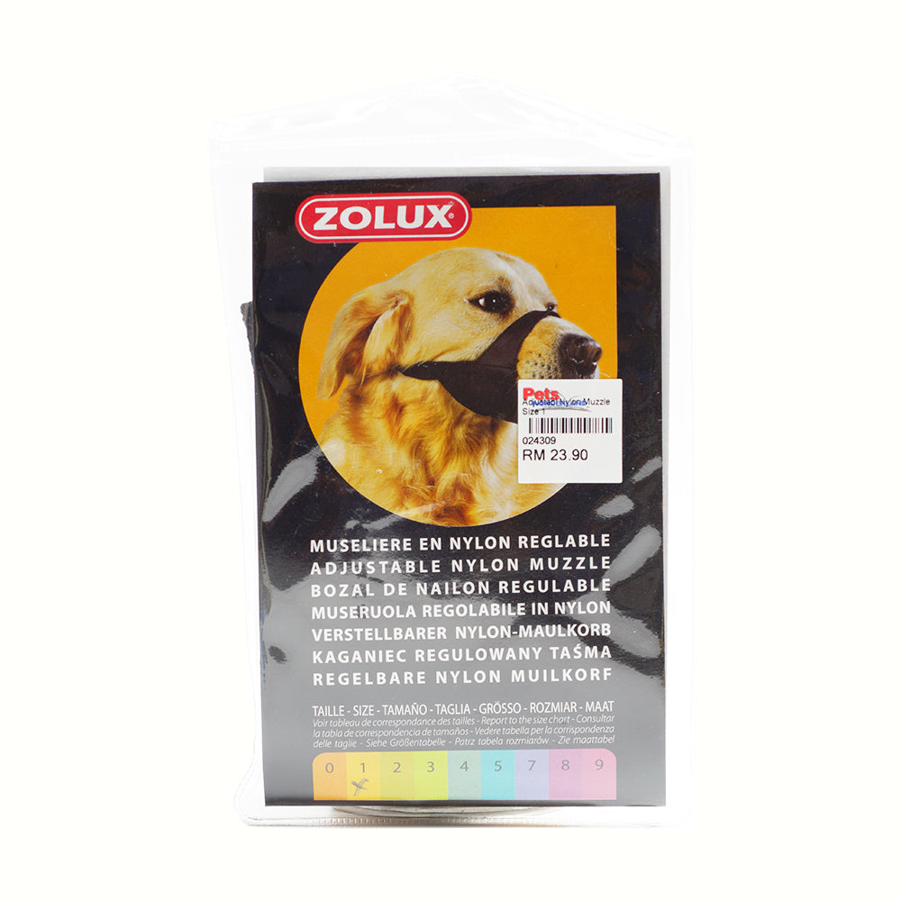 Zolux Adjustable Nylon Muzzle Size 1