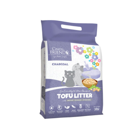 Cindy & Friends Tofu Cat Litter Charcoal 2.8kg