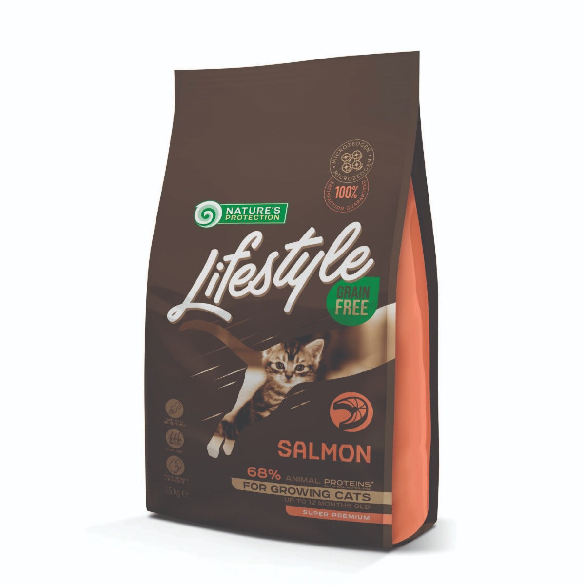 Lifestyle Grain Free Salmon Kitten Food 1.5kg