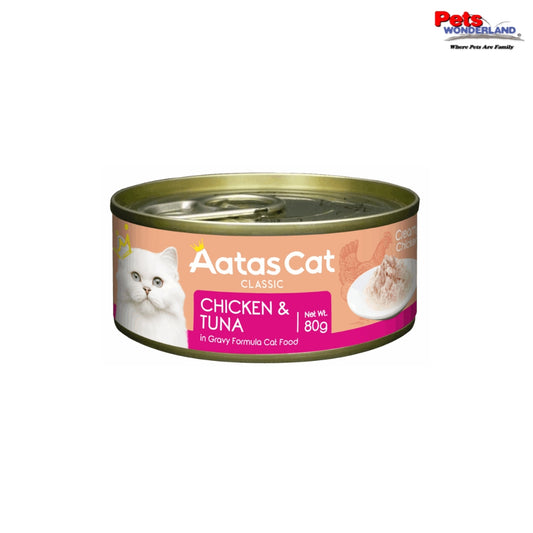 Aatas Cat Creamy Chicken & Tuna in Gravy 80g