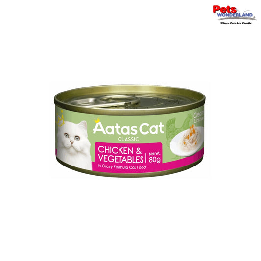 Aatas Cat Creamy Chicken & Vegetables in Gravy 80g