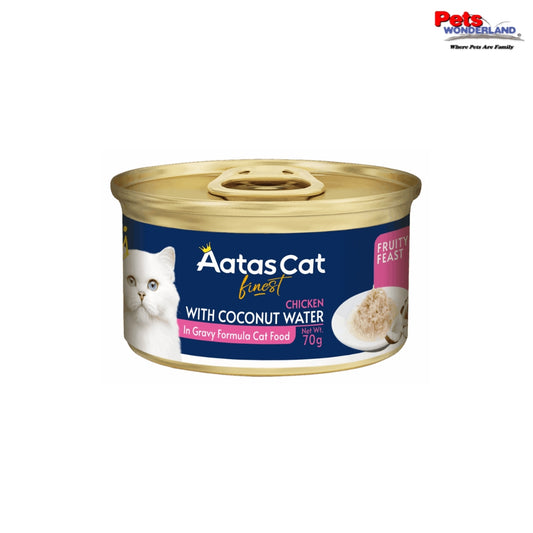 Aatas Cat Finest Fruity Feast Chicken with Coconut Water in Gravy 70g