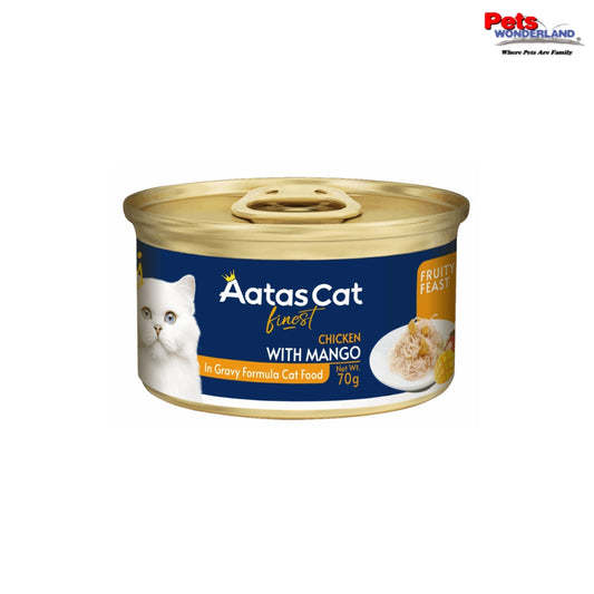 Aatas Cat Finest Fruity Feast Chicken with Mango in Gravy 70g