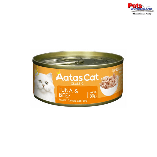 Aatas Cat Tantalizing Tuna & Beef in Aspic 80g