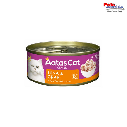 Aatas Cat Tantalizing Tuna & Crab in Aspic 80g