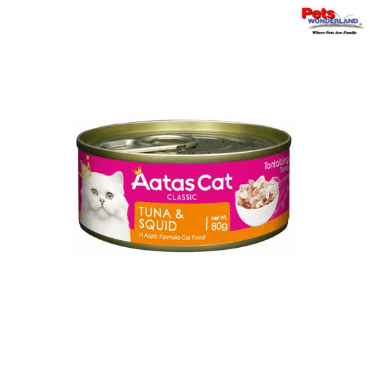 Aatas Cat Tantalizing Tuna & Squid in Aspic 80g
