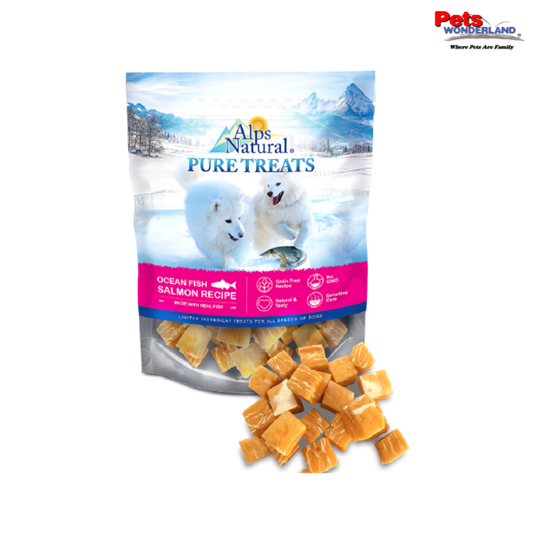 Alps Natural Pure Treats Salmon Marbled Dice 100g
