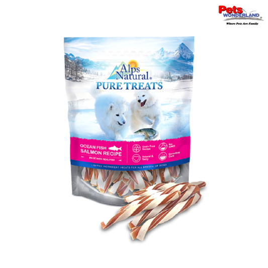 Alps Natural Pure Treats OF SR Salmon & Cod Twister 100g