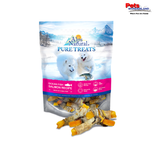 Alps Natural Pure Treats OF Salmon Recipe Cod Sweet Potato 120g