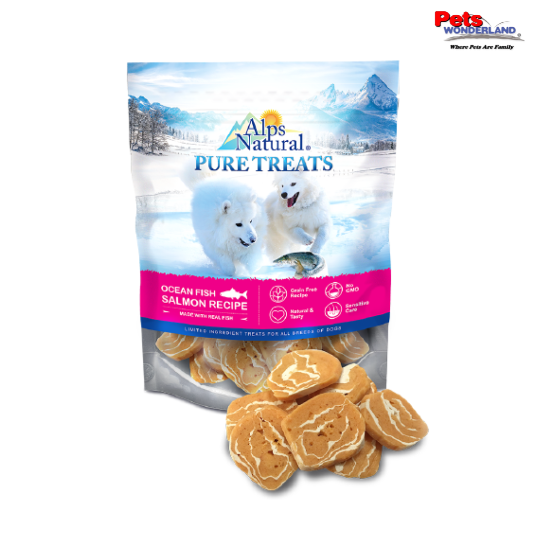 Alps Natural Pure Treats OF Salmon Recipe Salmon Marbled Ring 100g