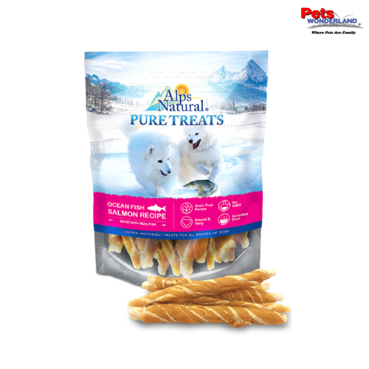 Alps Natural Pure Treats Salmon Marbled Stix 100g