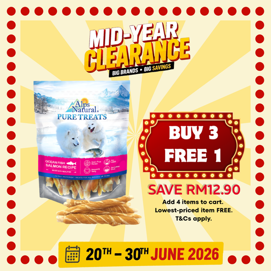 Alps Natural Pure Treats Salmon Marbled Stix 100g