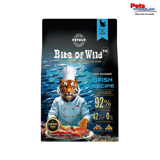 Bite Of Wild High Meat Grain Free 6 Fish Recipe Cat Food F42