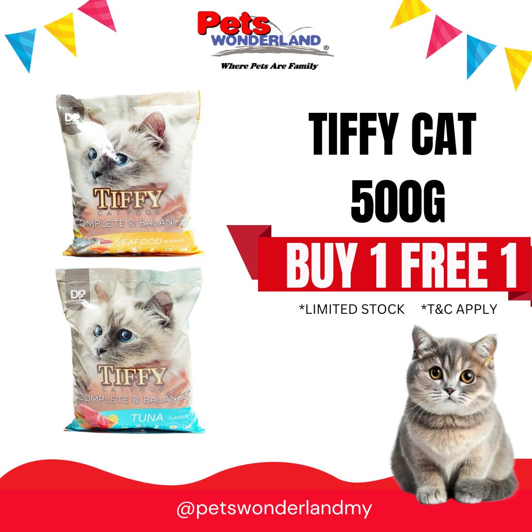PROMOTION BUY1FREE1 -  Tiffy Cat 500G