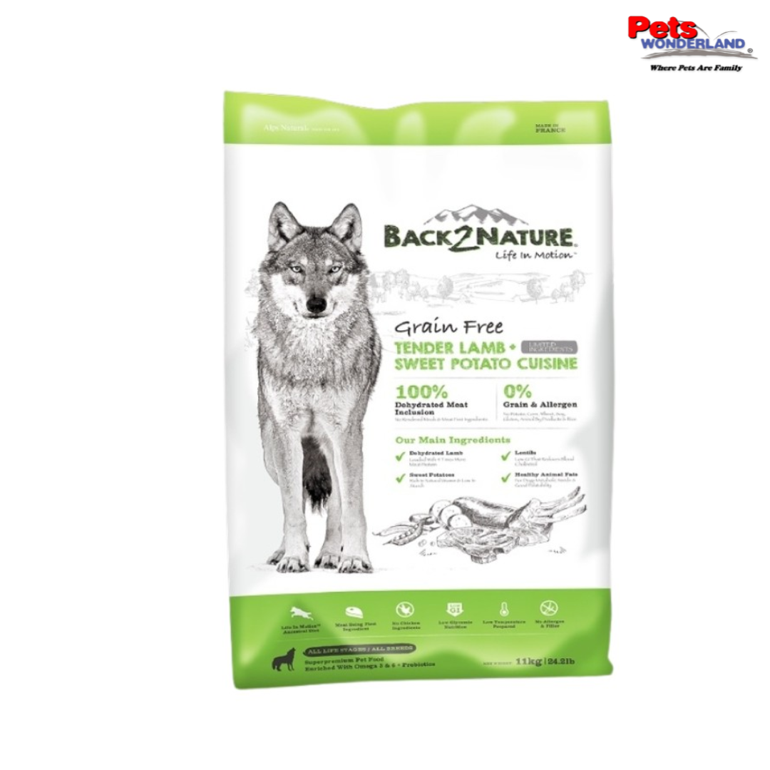 Back2Nature Grain Free 3 Lamb 11KG