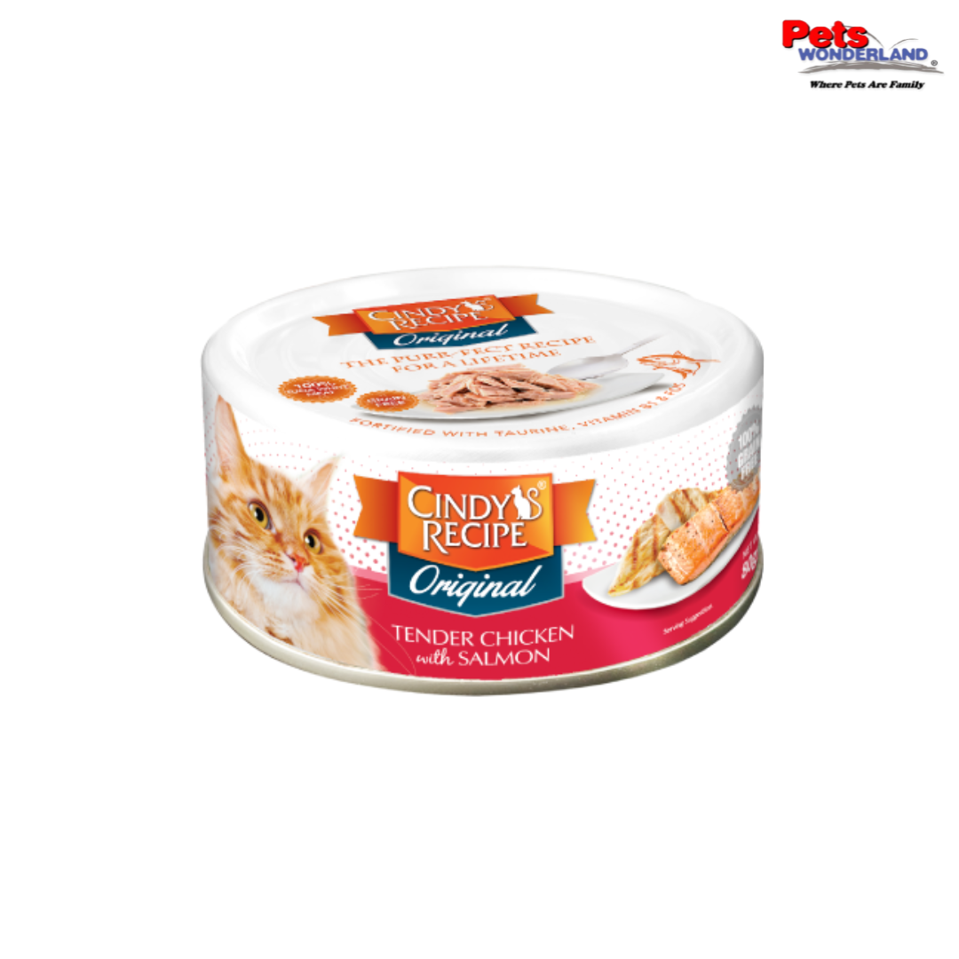 CINDY ORIGINAL Tender Chicken with Salmon 80g (CR-O65)