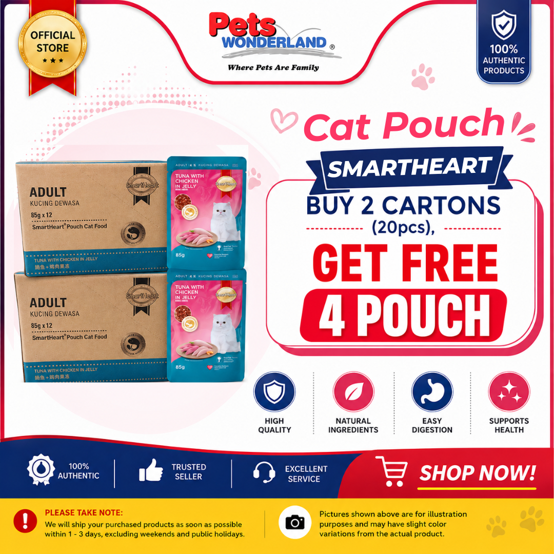 SmartHeart Cat Pouch Tuna with Chicken in Jelly  85g