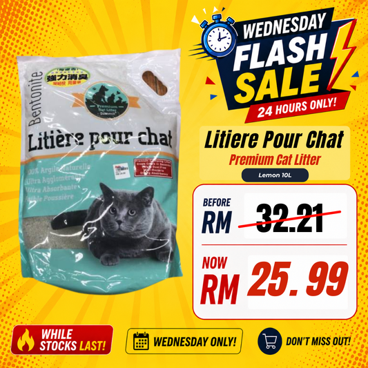 Litiere Pour Chat Premium Cat Litter Lemon 10L