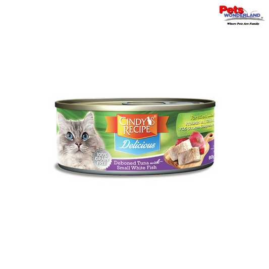Cindy Delicious Tuna With Small White Fish 80gm